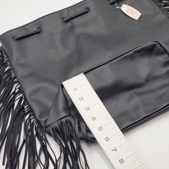 Victoria\'s Secret Black Fringe Backpack NWT main image 11
